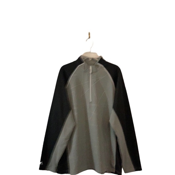 Antigua Other - Antigua Men’s Performance Golf Gray Black 1/4 Zip Long Sleeve Pullover Size XL